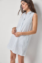 Load image into Gallery viewer, Lilla P Striped Button Down Dress