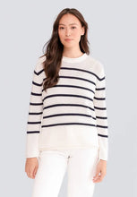 Load image into Gallery viewer, Alashan Striped Crew Pullover Sweater