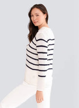 Load image into Gallery viewer, Alashan Striped Crew Pullover Sweater