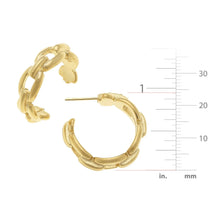 Load image into Gallery viewer, Susan Shaw Mini Chain Hoop Earrings