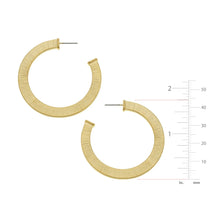 Load image into Gallery viewer, Susan Shaw Textured Classic Hoop Earrings