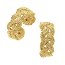 Load image into Gallery viewer, Susan Shaw Braided Hoop Earrings