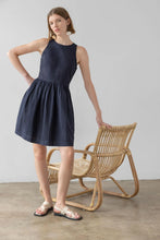Load image into Gallery viewer, Lilla P Eyelet High Neck Mini Dress