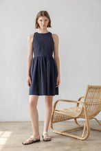 Load image into Gallery viewer, Lilla P Eyelet High Neck Mini Dress