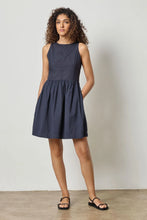 Load image into Gallery viewer, Lilla P Eyelet High Neck Mini Dress