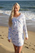 Load image into Gallery viewer, Katydid Martha’s Vineyard Adult Henley Sleepshirt
