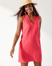 Load image into Gallery viewer, Tommy Bahama Two Palms Ruffle Linen Dress
