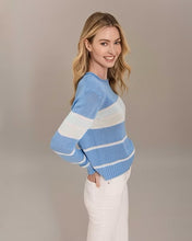 Load image into Gallery viewer, Alashan Tessa Colorful Striped Crew Sweater
