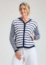 Load image into Gallery viewer, Zaket and Plover Striped Hoodie Sweater
