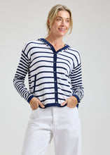 Load image into Gallery viewer, Zaket and Plover Striped Hoodie Sweater
