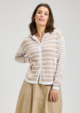Load image into Gallery viewer, Zaket and Plover Striped Hoodie Sweater
