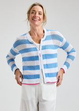 Load image into Gallery viewer, Zaket and Plover Pointelle Zip Sweater
