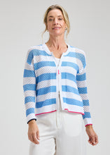 Load image into Gallery viewer, Zaket and Plover Pointelle Zip Sweater
