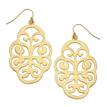 Load image into Gallery viewer, Susan Shaw Leaf Cut Out Earrings
