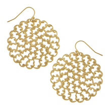 Load image into Gallery viewer, Susan Shaw Round Filigree Earrings
