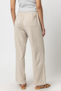 Lilla P Cotton Drawstring Waist Pant