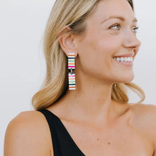 Load image into Gallery viewer, Sunshine Tienda Striped Colorful Isabella Earring
