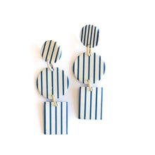 Load image into Gallery viewer, Sunshine Tienda Striped Harbor Earring
