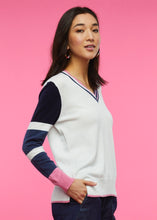 Load image into Gallery viewer, Zaket &amp; Plover Multi Stripe Sleeve Sweater
