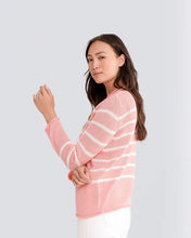 Load image into Gallery viewer, Alashan Striped Crew Pullover
