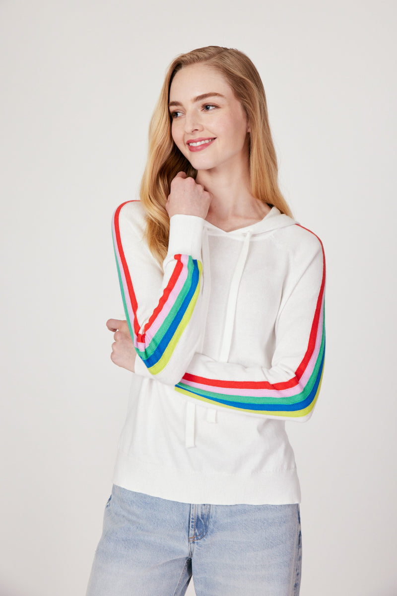 J Society Rainbow Sleeve Hoodie – Katydid Martha's Vineyard