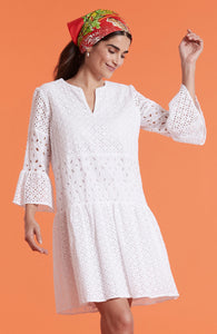 Tyler Boe Ingrid Eyelet Skimmer Dress