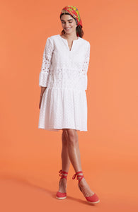 Tyler Boe Ingrid Eyelet Skimmer Dress