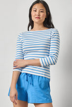 Load image into Gallery viewer, Lilla P Rib Striped Boatneck
