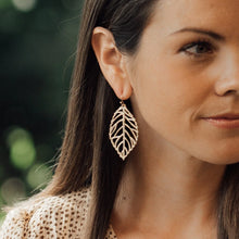 Load image into Gallery viewer, Susan Shaw Leaf Earrings
