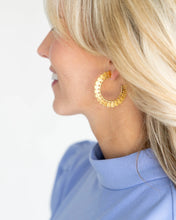 Load image into Gallery viewer, Susan Shaw Petal Hoop Earrings
