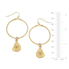 Load image into Gallery viewer, Susan Shaw Oyster Drop Earrings
