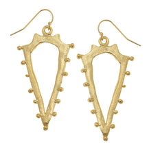 Load image into Gallery viewer, Susan Shaw Studded Spear Earrings
