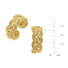 Load image into Gallery viewer, Susan Shaw Braided Hoop Earrings
