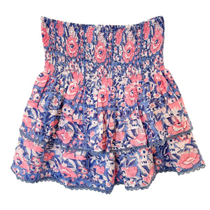 Alicia Bell Pleated Smocked Mini Skirt