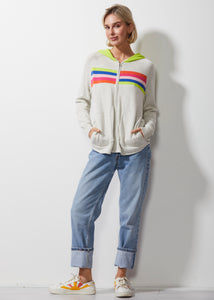 Zaket & Plover Retro Stripe Hoodie Sweater