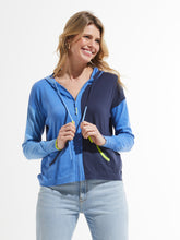 Load image into Gallery viewer, Zaket &amp; Plover Color Block  Hoodie Sweater

