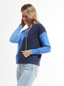 Zaket & Plover Color Block  Hoodie Sweater