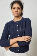 Load image into Gallery viewer, Lilla P 3/4 Sleeve Raglan Cardigan Sweater
