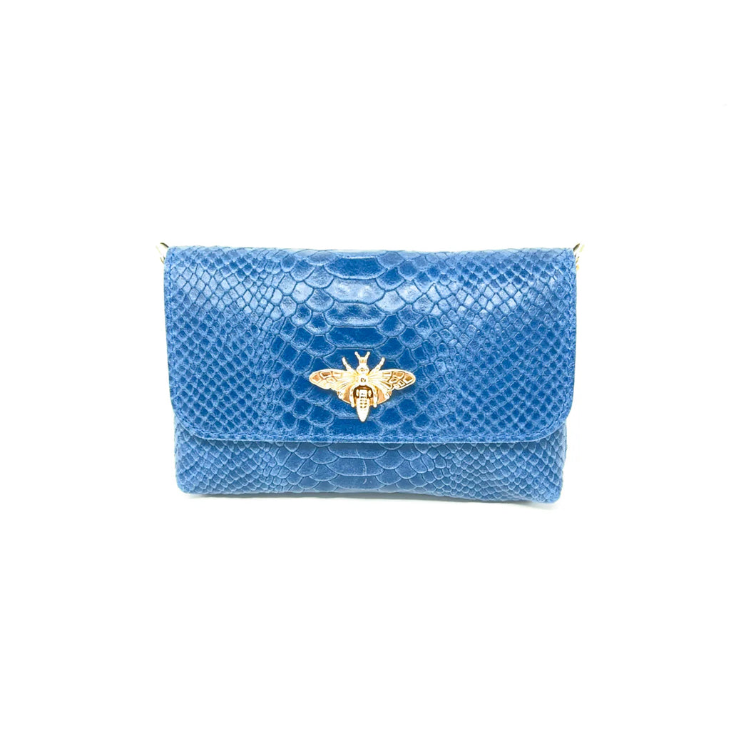 Leather Crossbody Bee Bag