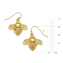 Load image into Gallery viewer, Susan Shaw Hanging Bee Earrings
