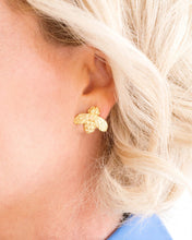 Load image into Gallery viewer, Susan Shaw Honey Bee Stud Earrings
