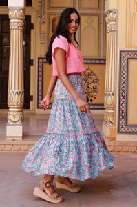 Aspiga Becks Block Print Skirt