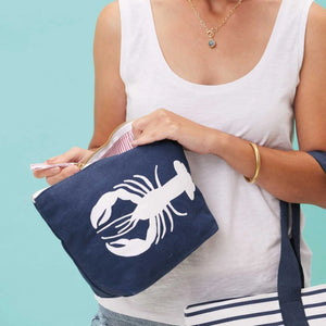 Rock Flower Paper Large Lobster Pouch