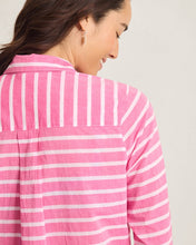 Load image into Gallery viewer, Tommy Bahama Catalina Stripe Boyfriend Beach Shirt
